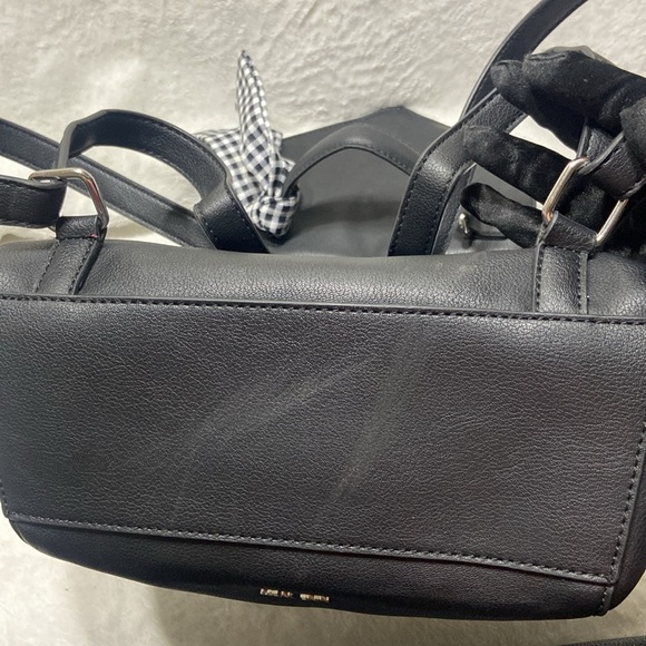 Nine West Black Handbag with Gingham Bow main image 4